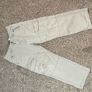 Vintage Levi’s Men's Grey and Khaki Trousers| L:34 W:34